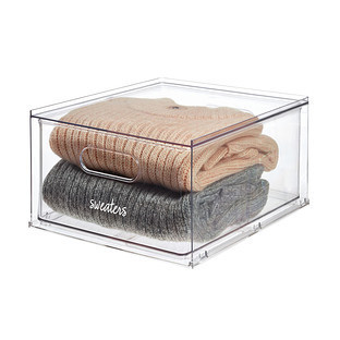 The Home Edit&reg; Stackable Drawer Clear | The Container Store