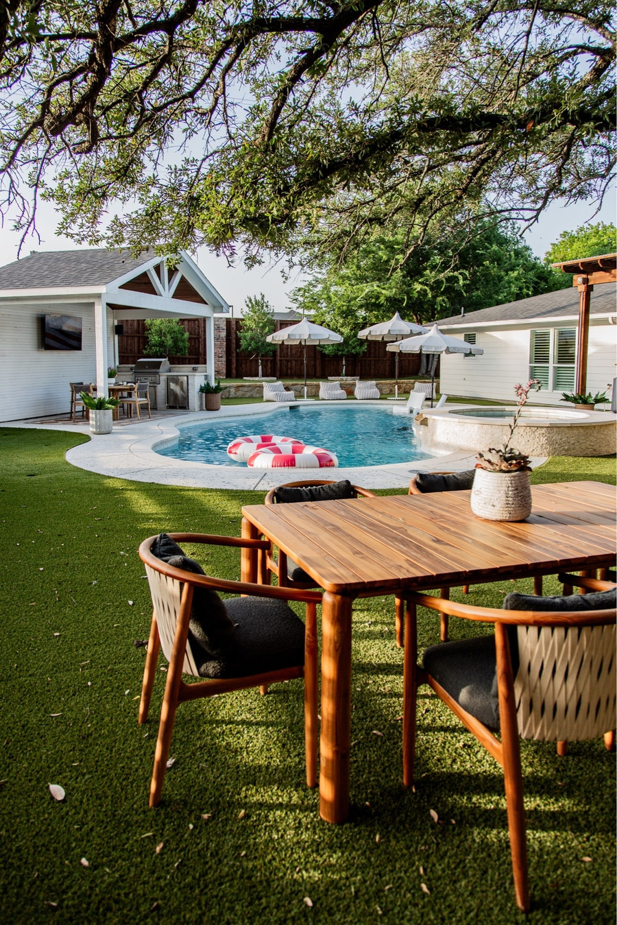 The backyard is officially in its hosting era.