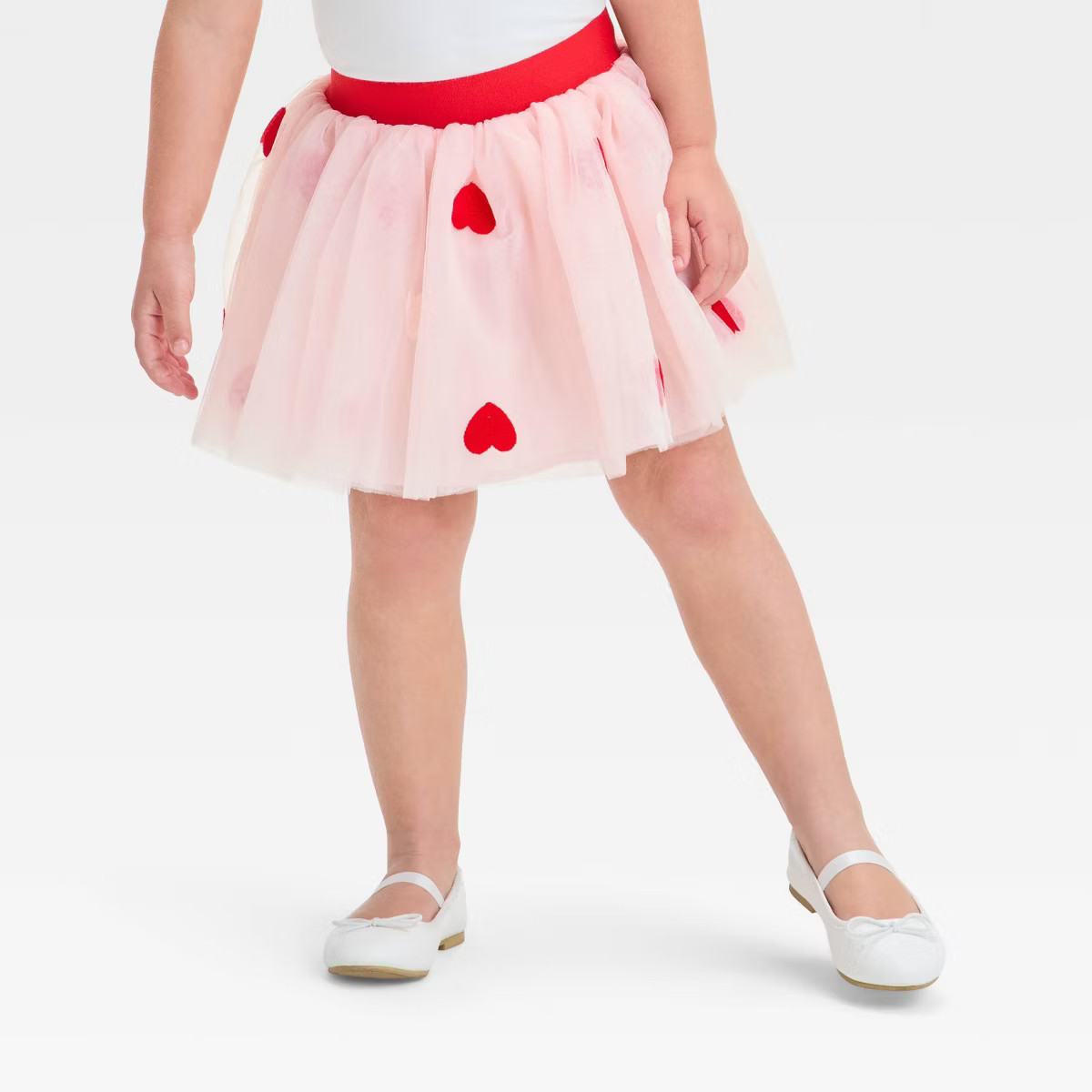 Toddler Girls' Heart Tulle Valentine's Day Skirt - Cat & Jack™ Pink | Target