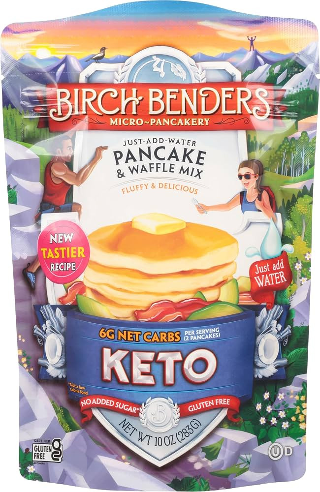 Birch Benders Griddle Cakes, Pancake Waffle Mix Keto, 10 Ounce | Amazon (US)