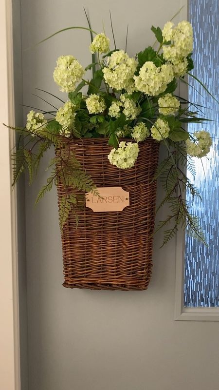 A rectangle door basket personalized and filled with flowers adds a personalized touch your entryway or porch. I used the door basket and the glass privacy film to disguise old nail holes on the door and scratches on the glass on this old door at the lake!
kimbentley, front door, entryway, porch, decor

#LTKunder50 #LTKhome #LTKSeasonal
