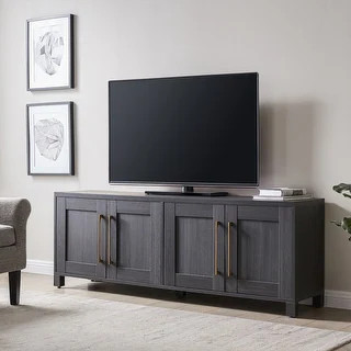 Chabot Rectangular TV Stand for TV's up to 75" - Alder White | Bed Bath & Beyond