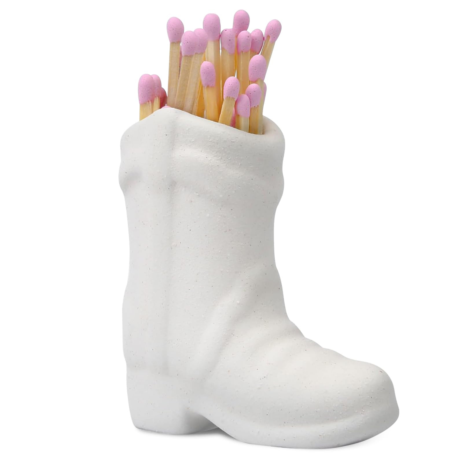 Cowboy Boot Match Holder With Striker - Coastal Home Ceramic Cowgirl Boot Decor Aesthetic Small C... | Amazon (US)