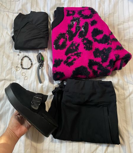 Stay warm in your cold office!

DKNY Women's Animal-Pattern Textured Contrast Sweater. Hot pink restocked in size S. Gray available in other sizes.

Fav new buy: Fleece Lined Joggers High Waisted Water Resistant Thermal Winter Sweatpants 

Venu® Sq 2 Slate Aluminum Bezel with Shadow Gray Case and Silicone Band to log steps to 10k a day.

Studded ear rings. Gold rings. Black long sleeve workout top.


#LTKsalealert #LTKSeasonal #LTKworkwear