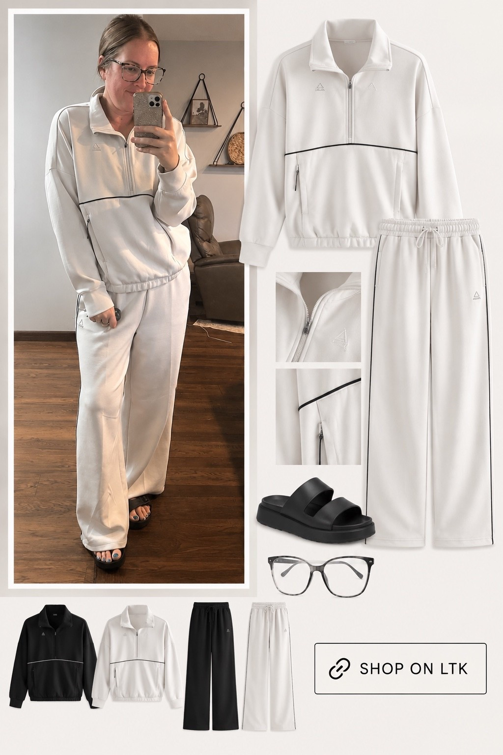 If you’ve ever purchased any of the athleisure I’ve shared, you’re going to want this set too. 😍 It is SO good—the fit, the feel, the wide-leg pants… all of it. Comfy enough for lounging but cute enough to actually leave the house in. 😂🤍 This one is an EASY yes!

#LTKmomlife #LTKdayinmylife #LTKootd