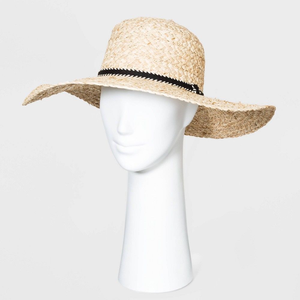 Women's Straw Boater Hats - Universal Thread Natural One Size, Brown | Target