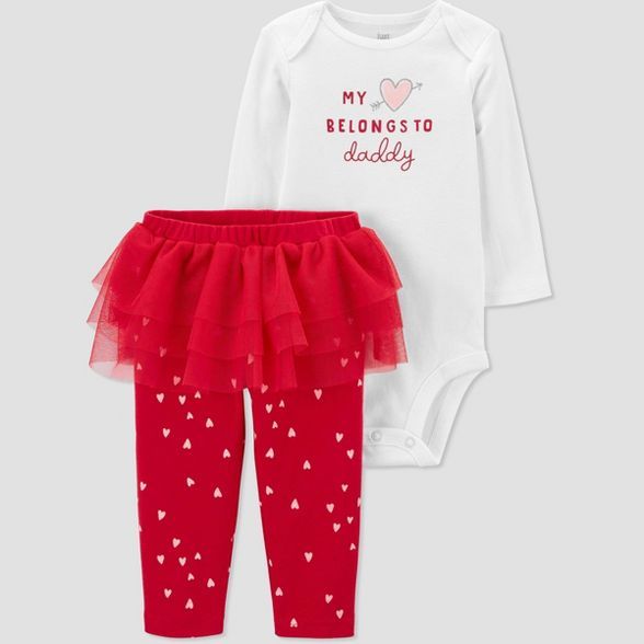 Baby Girls' 2pc 'My Heart Belongs to Daddy' Top and Bottom Set - Just One You® made by carter's ... | Target