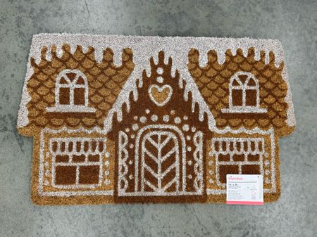 Adorable gingerbread house Christmas doormat at Home Depot 😍 This one is not online yet, looks like it just arrived in store 💫  stylewell gingerbread house coir door mat

#LTKhome #LTKSeasonal #LTKHoliday