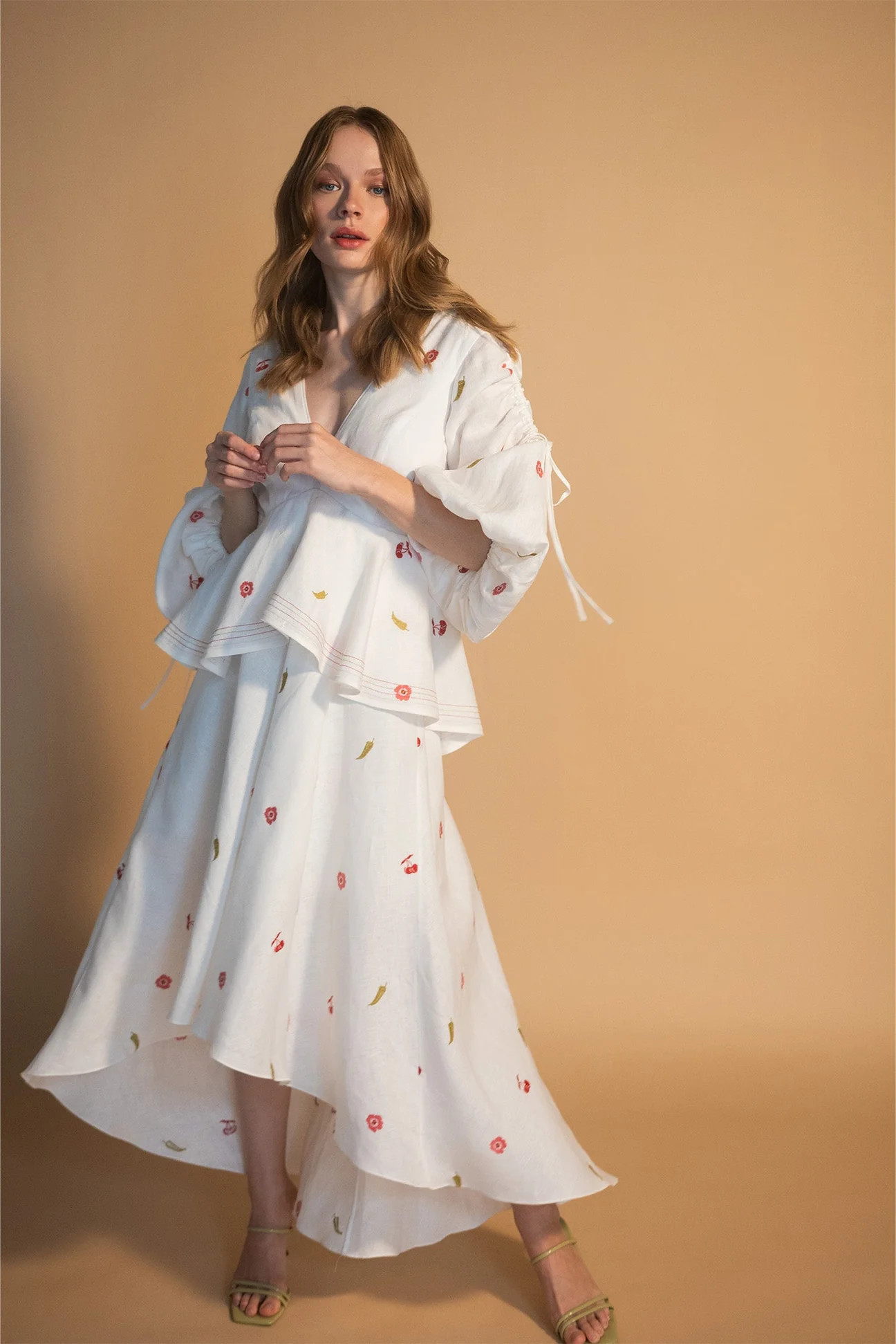 Ola Dress Bordado Cherry Picante | Modatrova