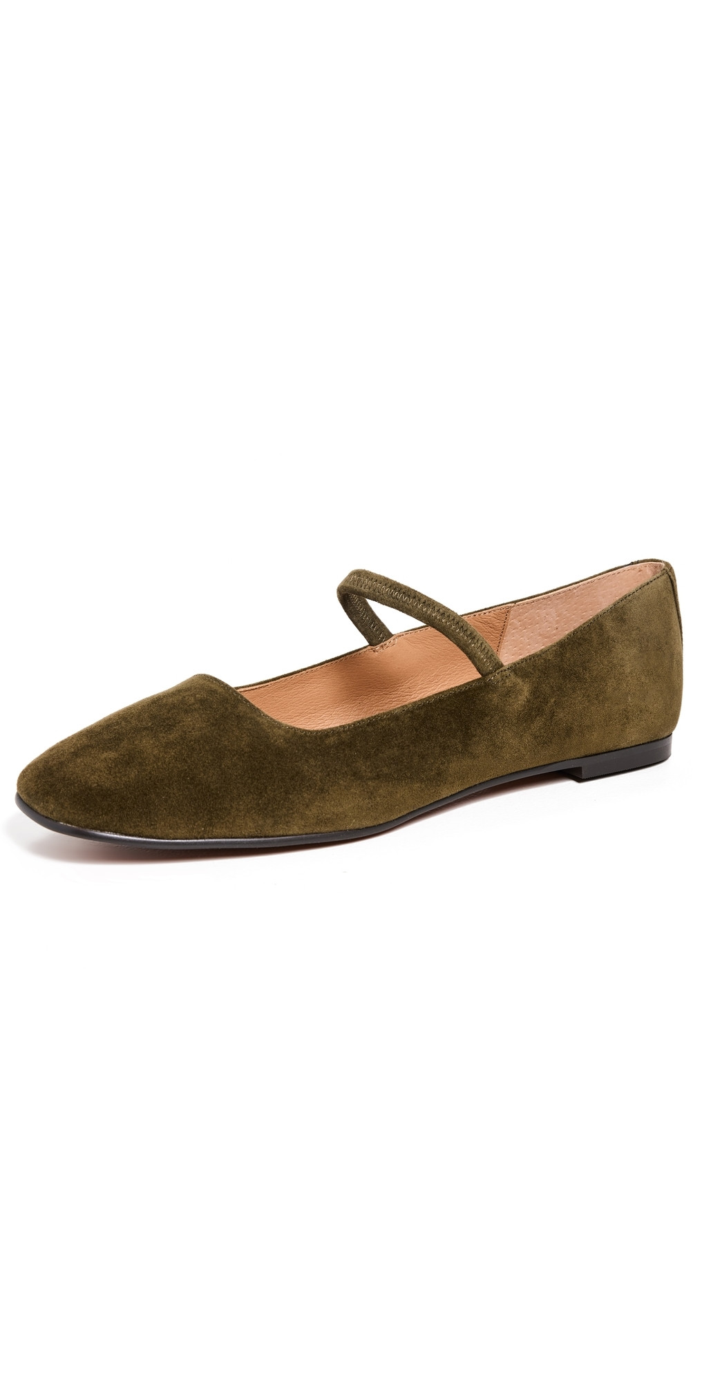 Madewell Greta Suede Ballet Flats Shaded Olive 7 | Shopbop