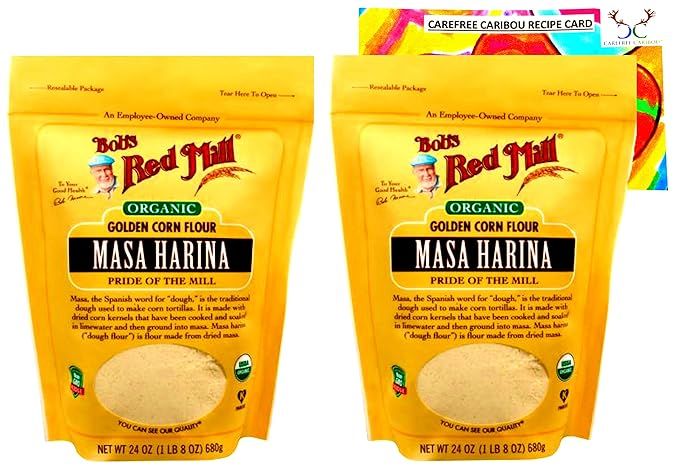 Bob's Red Mill Organic Masa Harina Flour Bundle. Includes Two (2) 24oz Packages of Bob's Red Mill... | Amazon (US)