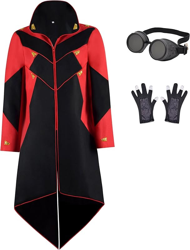 Masfrida Dr Eggman Jacket Cosplay Costume Adult Kids lvo Robotnik Overcoat Tuxedo Outfits Hallowe... | Amazon (US)