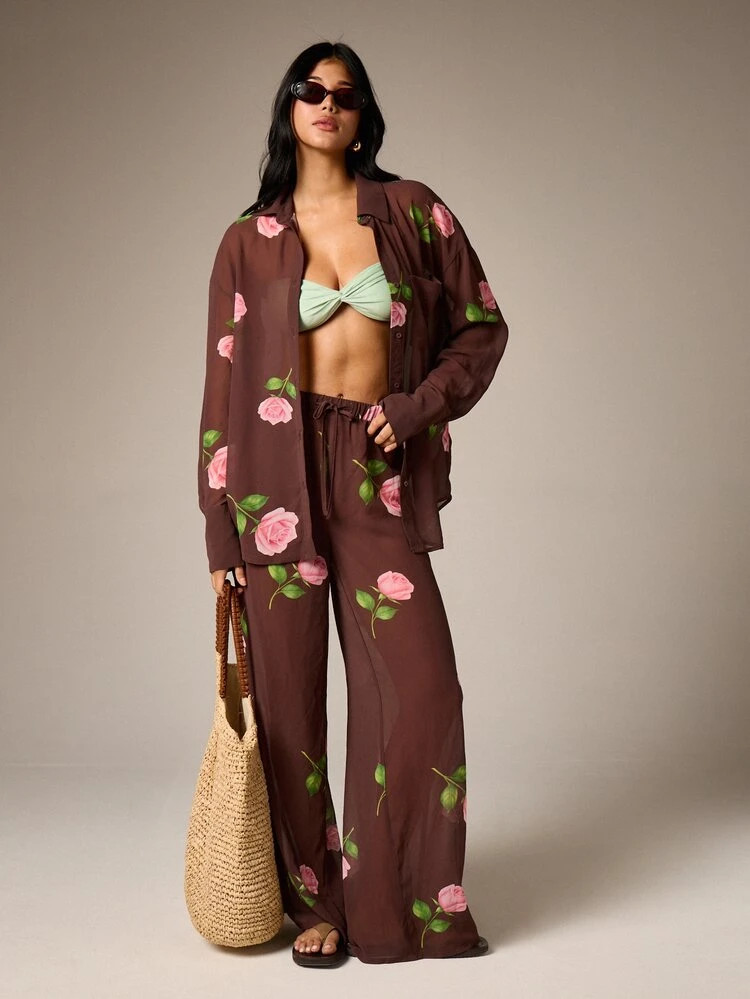 Blouse floral  | SHEIN