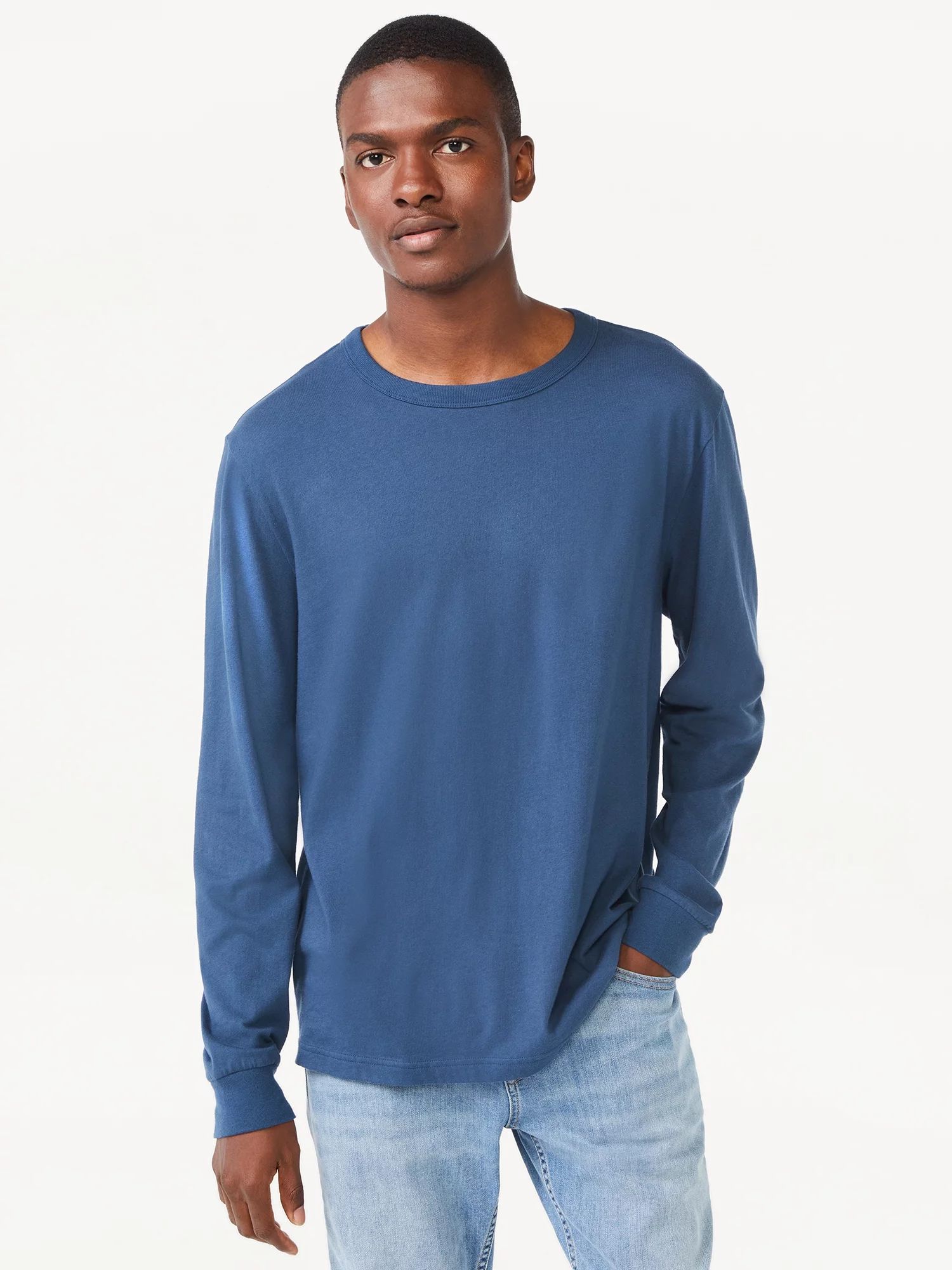 Free Assembly Men's Everyday Long Sleeve Tee | Walmart (US)