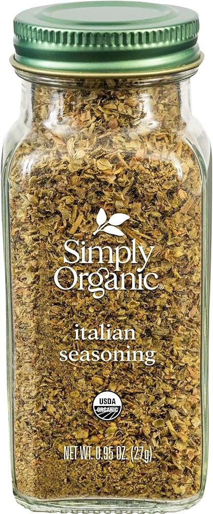 Simply Organic Italian Seasoning, 0.95 Ounce, Organic Herbs, Oregano, Majoram, Thyme, Rosemary, B... | Amazon (US)