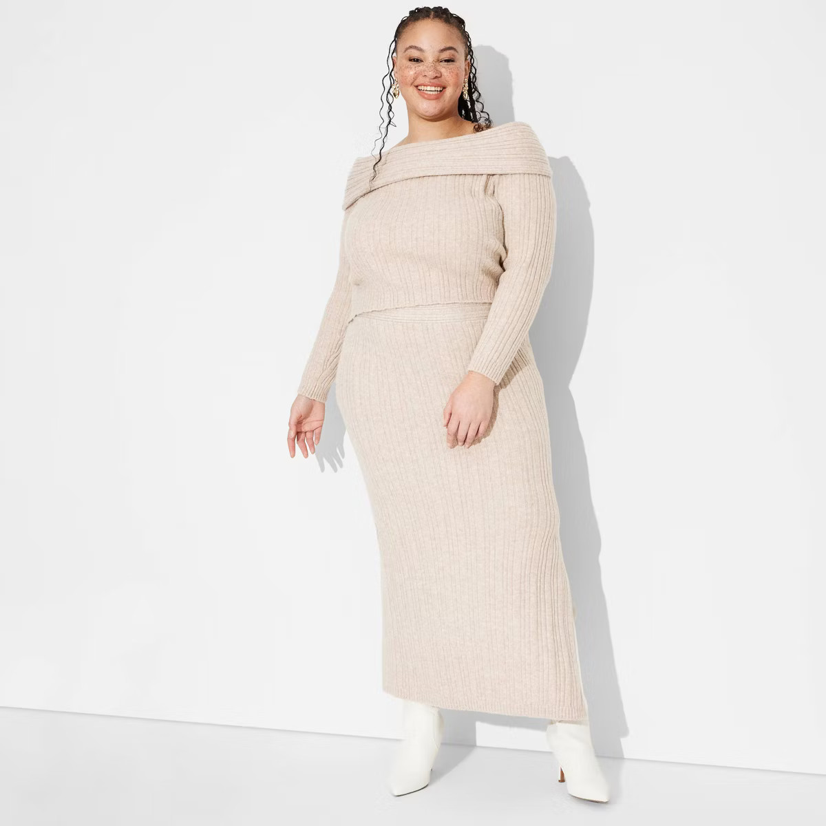 Women's Sweater Top - Wild Fable™ Beige XXL | Target