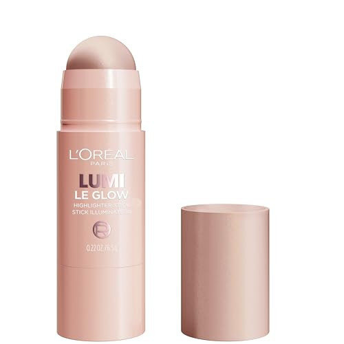 L'Oreal Paris True Match Lumi Le Glow Highlighter Stick, Luminous, Satin, Glowy Highlighter for Face and Body, 640 Sparkling Rose, 0.17 Oz | Amazon (US)
