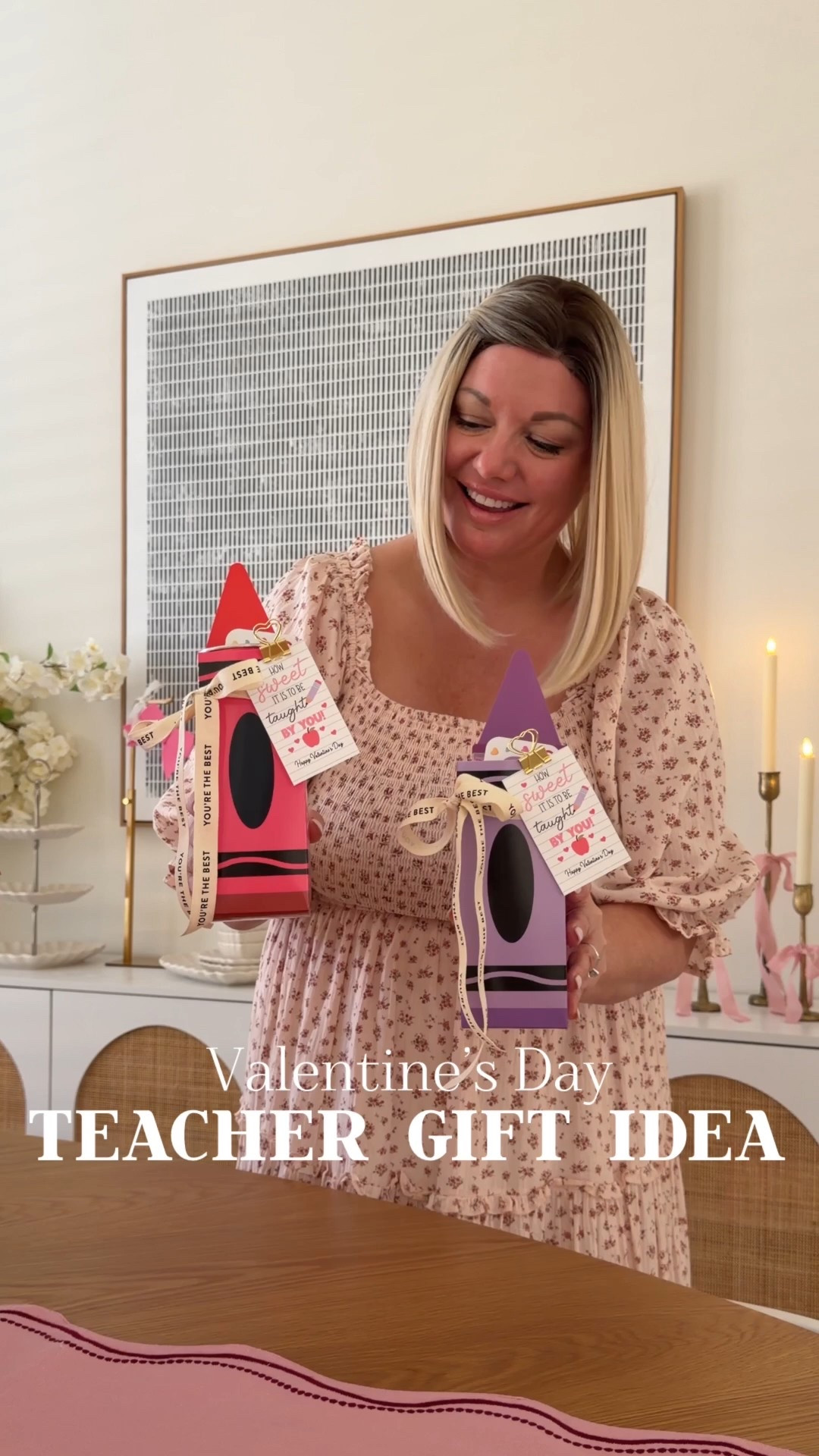 Valentine’s Day Teacher Gift ❤️🖍️💜