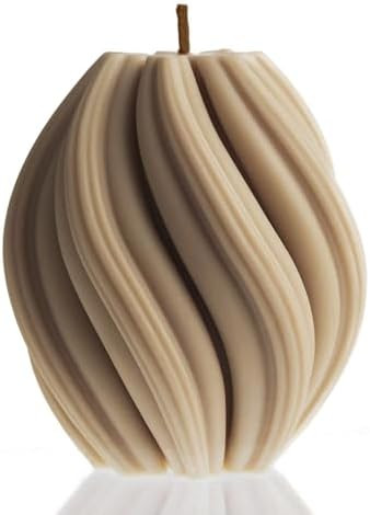 LAWA Swirl Candle - Beautiful Handmade Pillar Scented Soy Wax Twirl Elegant Bubble Aesthetic Cand... | Amazon (US)