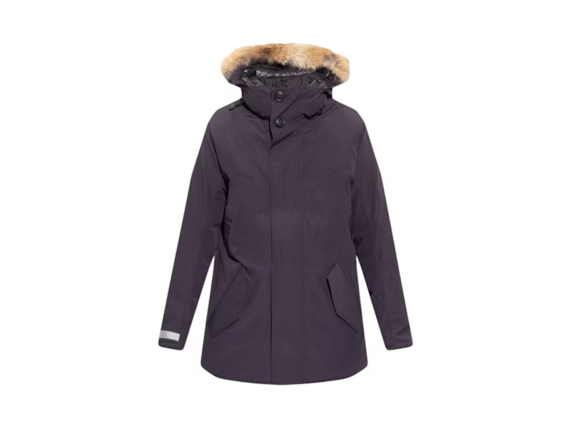 Men's Canada Goose Canada Edgewood Fur Parka in Jacket Navy Blue | StockX