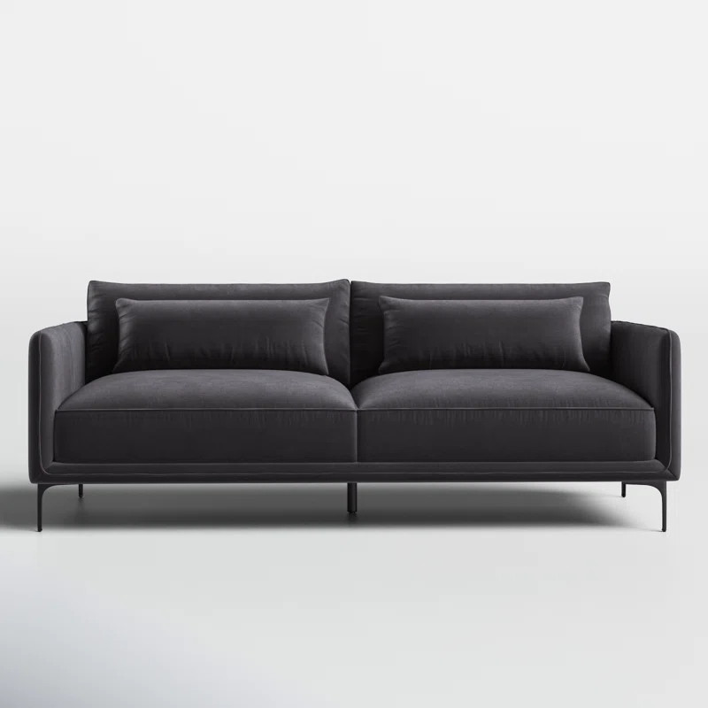 Rae 84'' Square Arms CAL117 Compliant Sofa | Wayfair North America