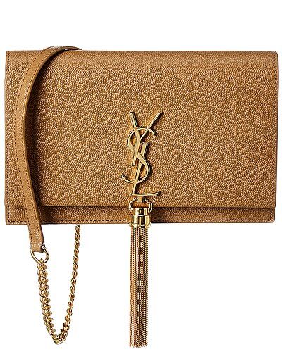 Saint Laurent Kate Tassel Leather Wallet On Chain | Gilt