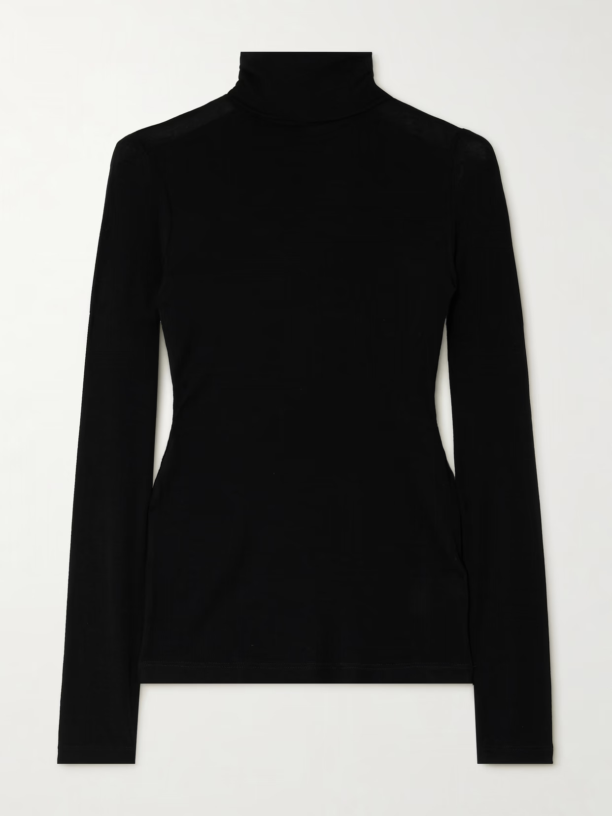 AGOLDE - Pascale Stretch-lyocell Turtleneck Top - Black | NET-A-PORTER (US)
