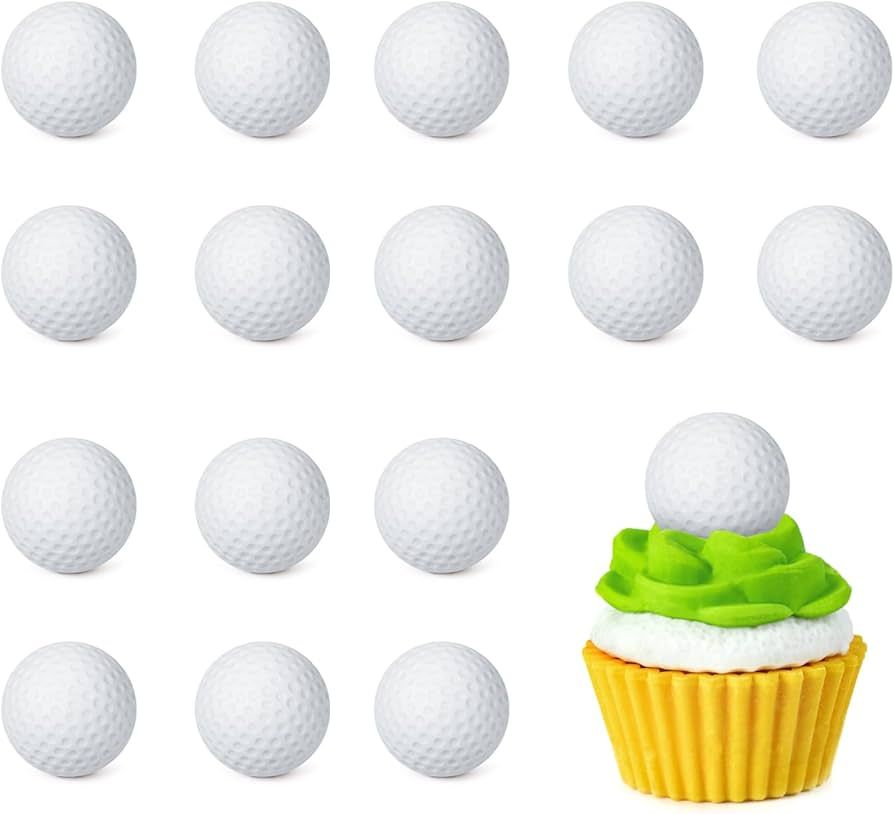 12 PCS Golf Ball Cupcake Toppers Foam Golf Players Cupcake Picks for Kids Sport Theme Birthday Pa... | Amazon (US)