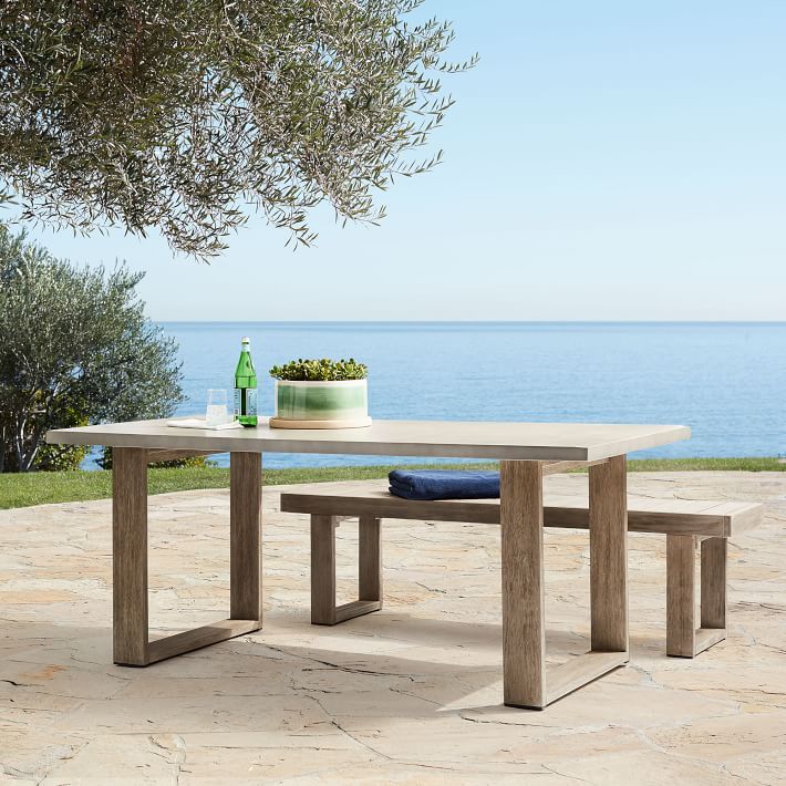 Portside Outdoor Concrete Dining Table (72") | West Elm (US)
