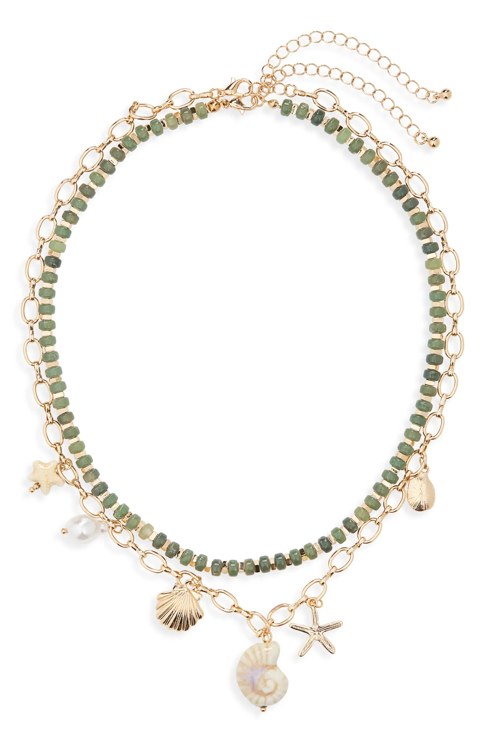 Set of 2 Bead & Charm Necklaces | Nordstrom