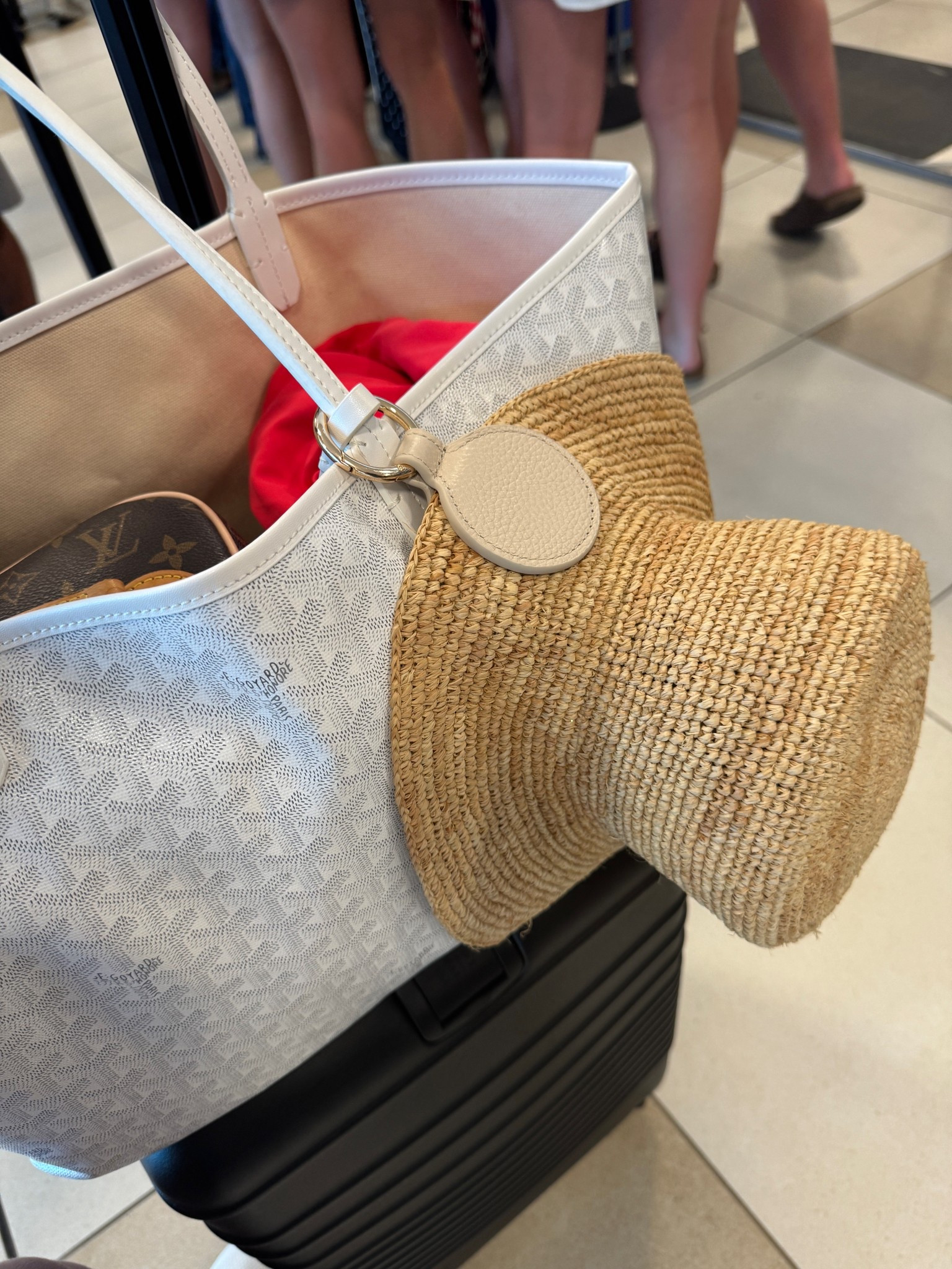 Travel Must Haves. Beach Hat Bag Clip Holder. Beis Suitcase. Straw Bucket Hat. 

#LTKItBag #LTKTravel
