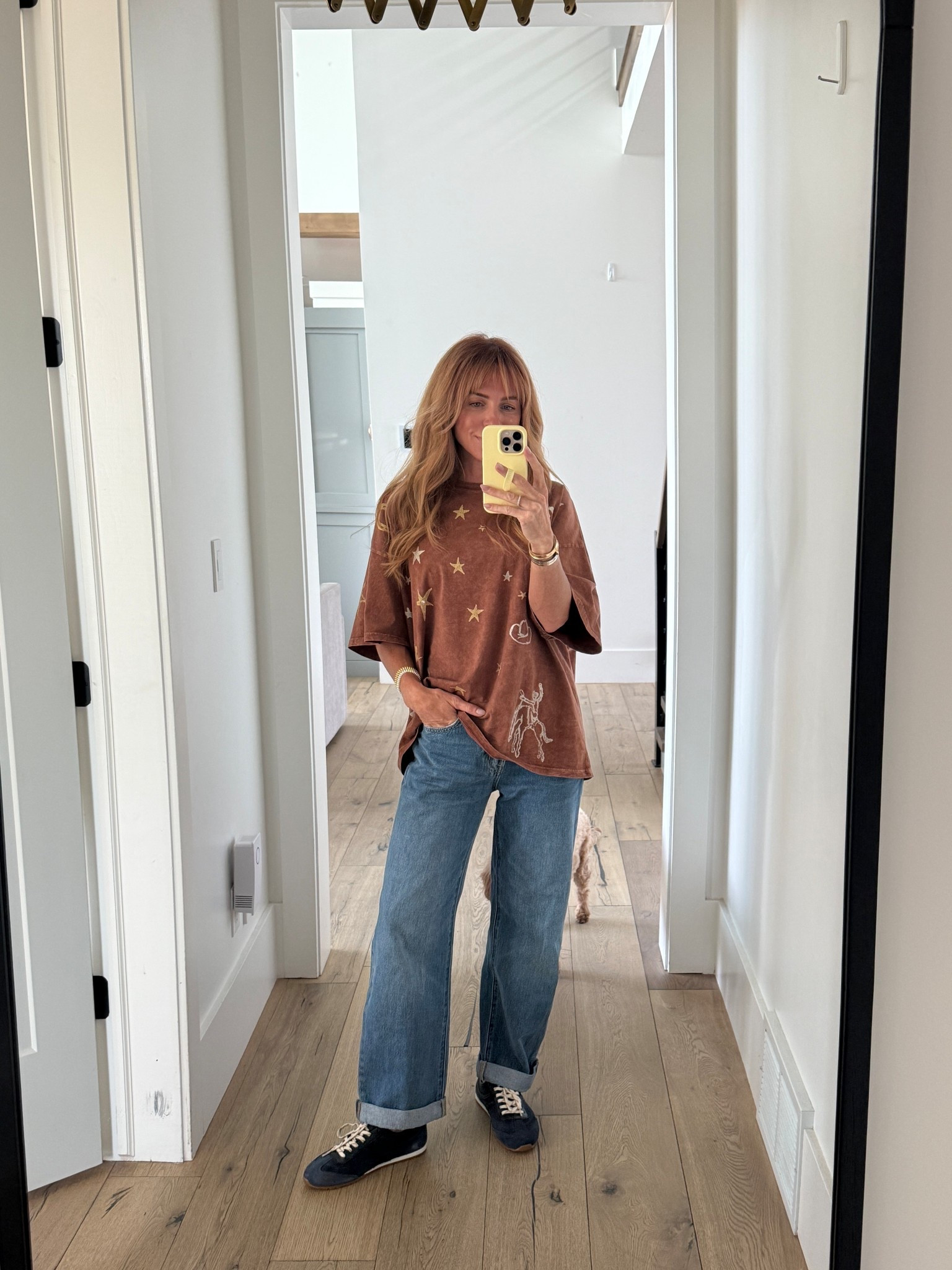 Love this oversized tee. Such a cute western vibe. I’m typically a small and this is a one size shirt.

Pants are from pistola. I love the fit. Wearing a 24 and am typically a 24/25 in jeans. Try code TARA for 15% off.

Shoes are from Dolce Vita.. size up one full size! I’m typically an 8-8.5 and got these in a 9.

My phone case is the new butter yellow loopy and it’s so cute! Code TARA10 saves you 10% on one case and TARA15 saves you 15% on 2+ cases.

#LTKootd