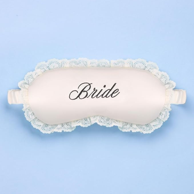 xo, Fetti Bride Satin Sleep Eye Mask, Bachelorette Bridal Shower Gift | Amazon (US)