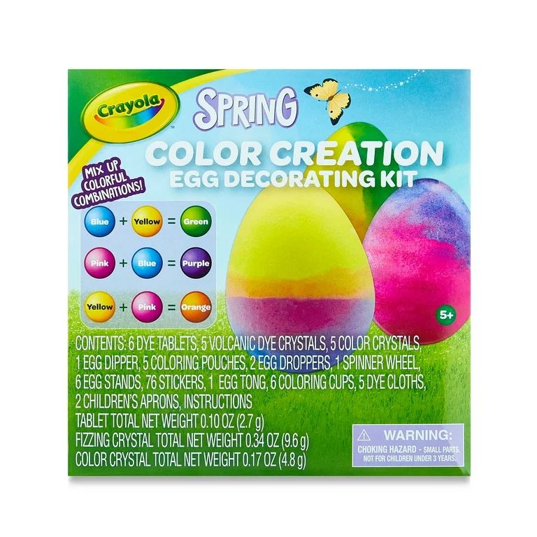 Crayola Creative Egg Decorating Kit, Easter Egg Dye, Party Pack, 58-Piece | Walmart (US)