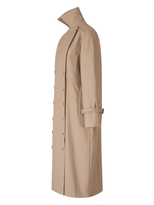 TOTEME Signature Trench Coat | Brown | FARFETCH UK | Farfetch Global