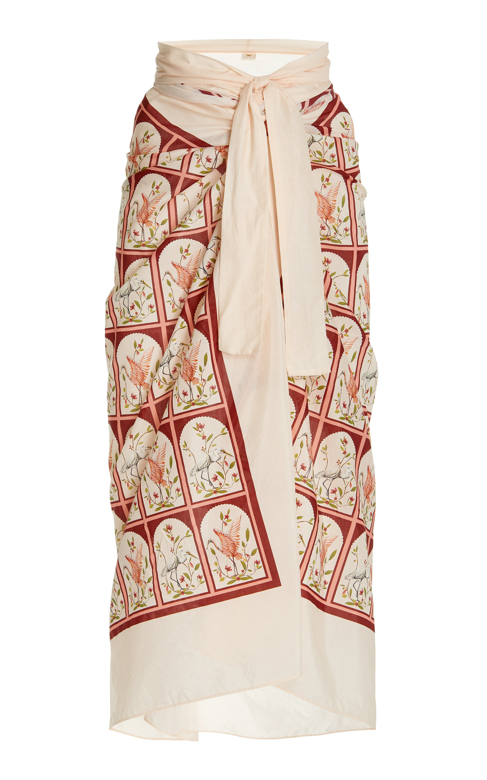 Lavanda Printed Cotton-Silk Pareo | Moda Operandi (Global)