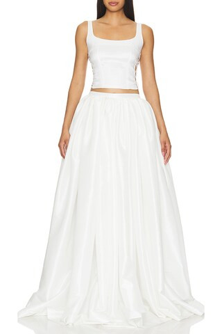Chant Midi Skirt in Ivory | Revolve Clothing (Global)