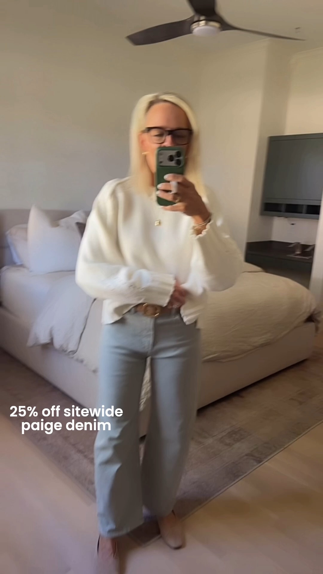 @Paige denim is some of the most universally flattering denim! I’ve fallen in love with this new style and new color for this fall.
Sizing – I sized down one to a 26 

Paired with a favorite sweater from @jcrew that is under $100 and fantastic quality, wearing small 

Also linking another pair of Paige denim that is literally flattering on every body type ￼￼￼￼

#LTKSaleAlert #LTKOver40 #LTKgrwm