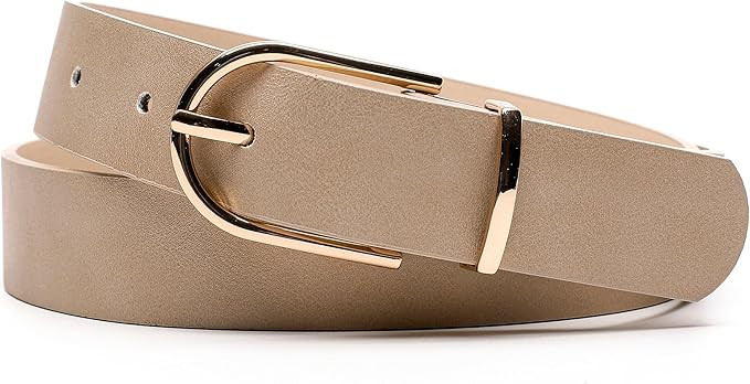 Earnda Women's Faux Leather Chic Belt for Ladies Jeans | Amazon (US)