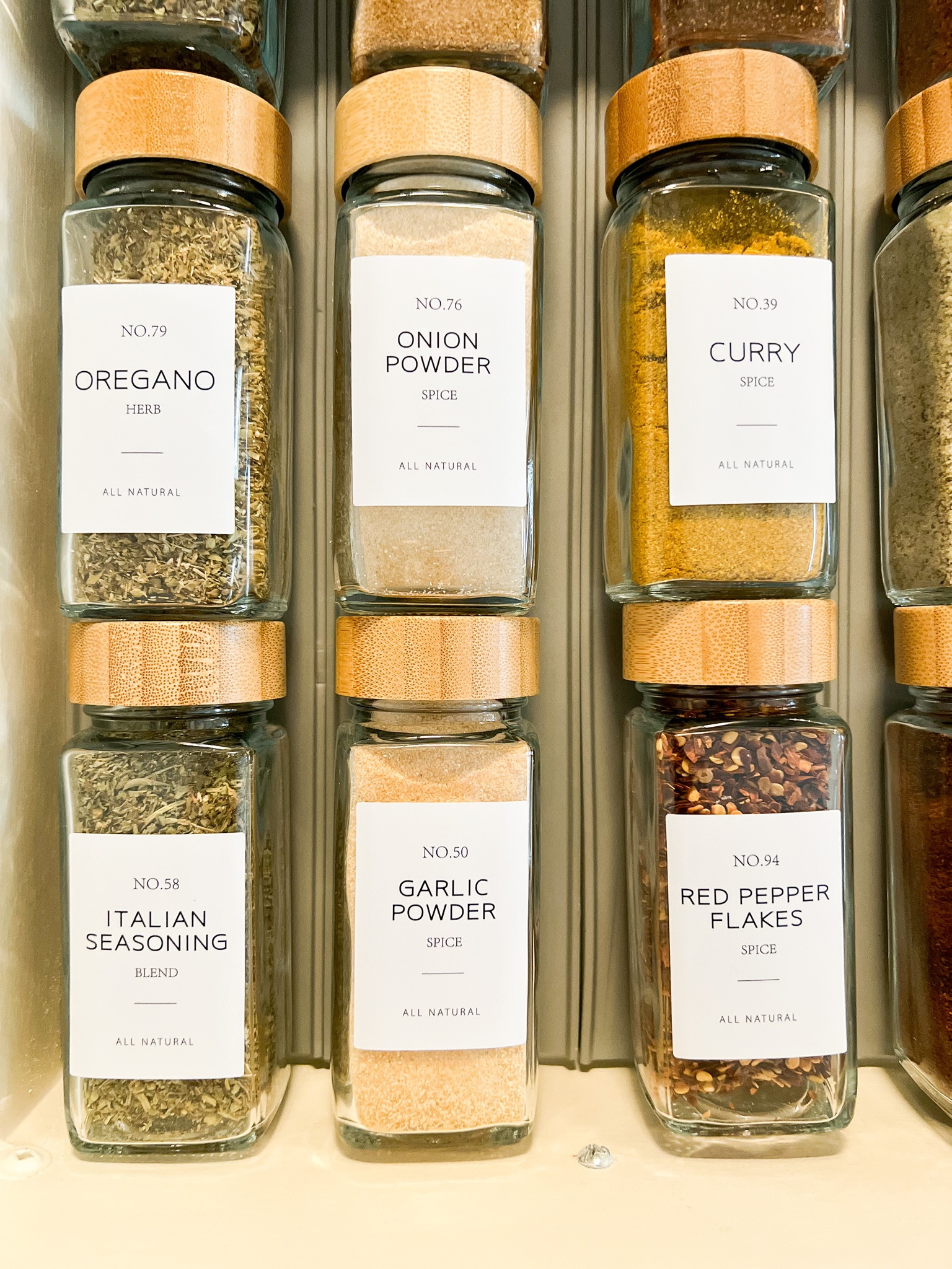 The New Year always has me reorganizing! My spice cabinet needed a serious upgrade (and move). I know have all my spices in a drawer, organized and I nice glass spice containers! Great way to organize your kitchen. 



#LTKhome #LTKunder50
