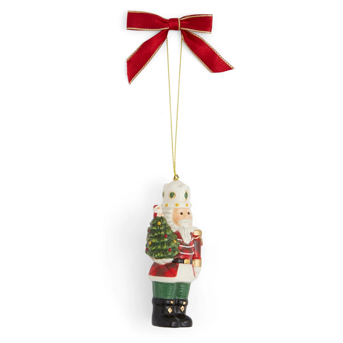 Spode Christmas Tree Tartan Nutcracker Ornament 4" | Wayfair North America