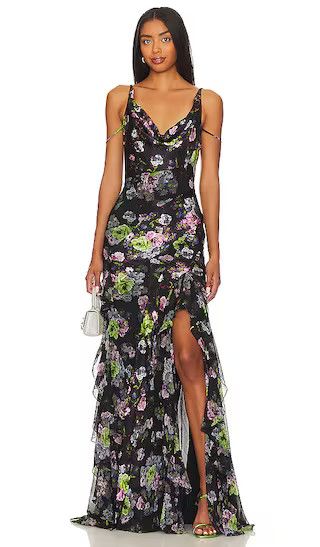 Isla Gown in Midnight Multi | Black Dress Summer | Black Dress Wedding Black Dress Formal | Revolve Clothing (Global)