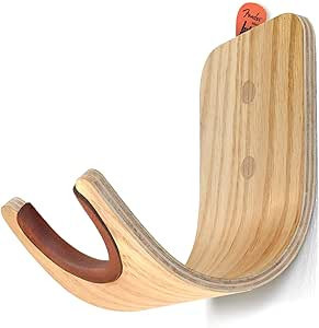 Plywood Guitar Wall Mount Holder with pick slot on top, Modern and unique Design Guitar Hanger fo... | Amazon (US)