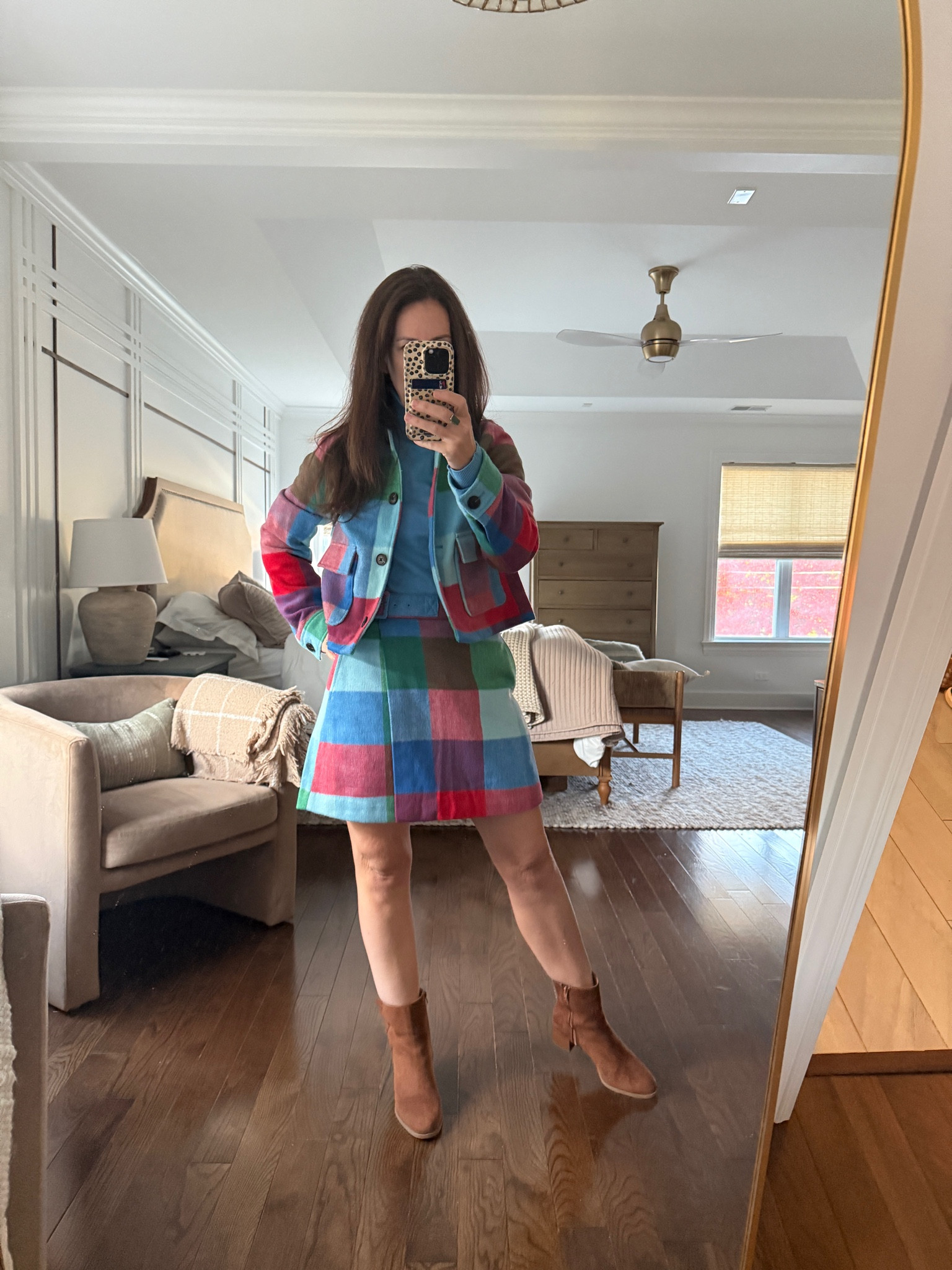 Walmart
Holiday Outfit 
Plaid Skirt
plaid jackett

#LTKOver40