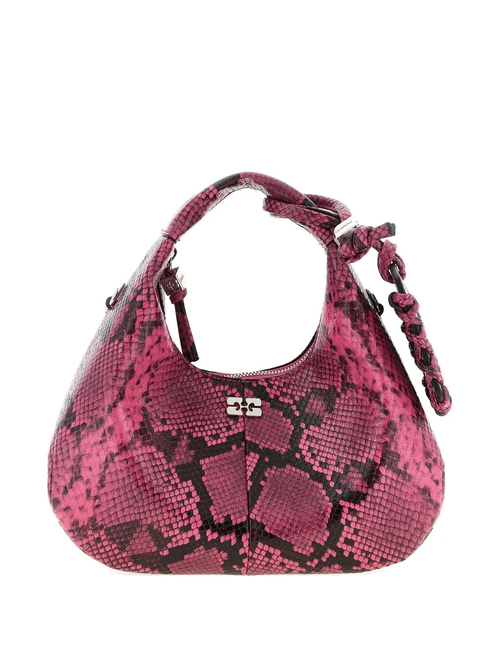 GANNI snake-print mini bag - Pink | Farfetch Global
