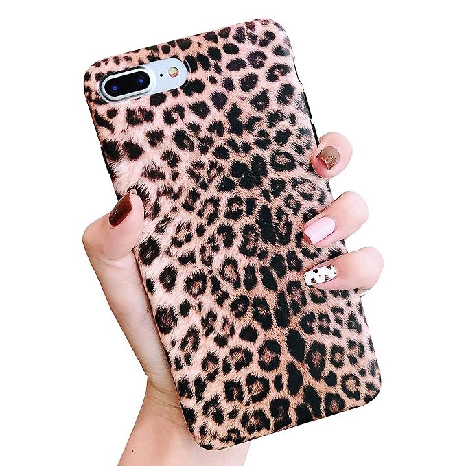 Jesiya for iPhone 8 Plus/iPhone 7 Plus Case Leopard Print Pattern Case Fashion Luxury Cheetah Ult... | Amazon (US)