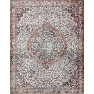 LOLOI II Wynter Red/Multi 2 ft. 6 in. x 9 ft. 6 in. Traditional 100% Polyester Pile Runner Rug WY... | The Home Depot