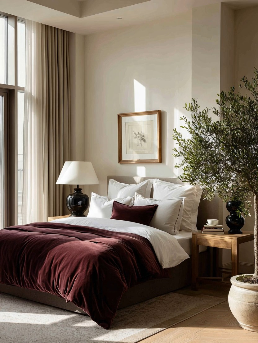 Time for a bedroom refresh?

You don't need a renovation. You don't need a new bed. And you certainly don't need to replace everything you already love.

Sometimes the most elegant transformations come from a few intentional pieces.

Start with a pair of oversized table lamps. The secret is scale. A substantial black base paired with an ivory shade instantly adds presence, symmetry, and that designer-finished look. During the day, they become beautiful decor. At night, they create the warm layered lighting that makes a bedroom feel calm and inviting.

Then add a rich velvet comforter in burgundy. It's one of the easiest ways to introduce color without overwhelming the room. Burgundy adds warmth, depth, and a touch of timeless luxury against soft ivory bedding.

If your space allows, finish the look with an olive tree. A little greenery brings life, softness, and natural balance to the room.

A few intentional pieces. A completely different feeling.

#BedroomDecor #BedroomRefresh #ModernHomeDecor #ElegantAndDriven 

 #LTKHome