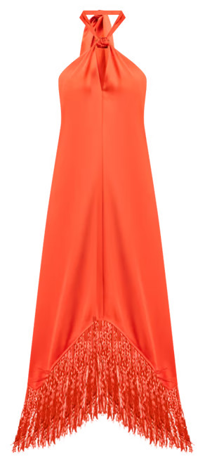 I.N.C. International Concepts Women's Fringe Halter Dress, Exclusively at Macy's - Macy's | Macy's