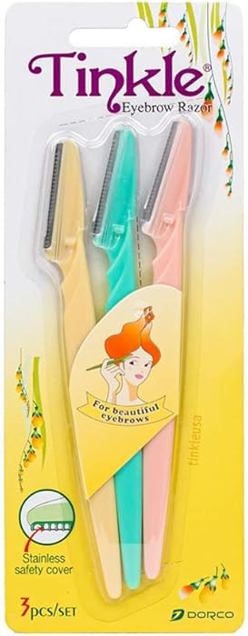 Tinkle Dermaplaning Tool 3ct, Dermaplane Razor for Women, Safe and Easy Peach Fuzz Remover, Eyebr... | Amazon (US)